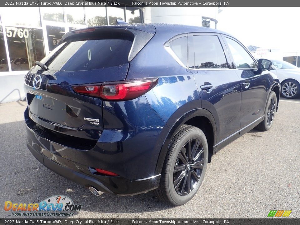 2023 Mazda CX-5 Turbo AWD Deep Crystal Blue Mica / Black Photo #2