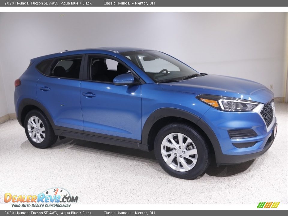 2020 Hyundai Tucson SE AWD Aqua Blue / Black Photo #1