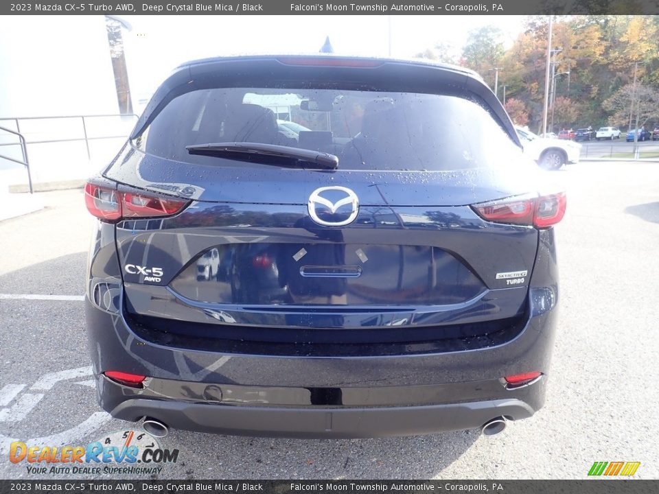 2023 Mazda CX-5 Turbo AWD Deep Crystal Blue Mica / Black Photo #3