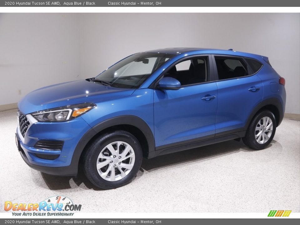 2020 Hyundai Tucson SE AWD Aqua Blue / Black Photo #3