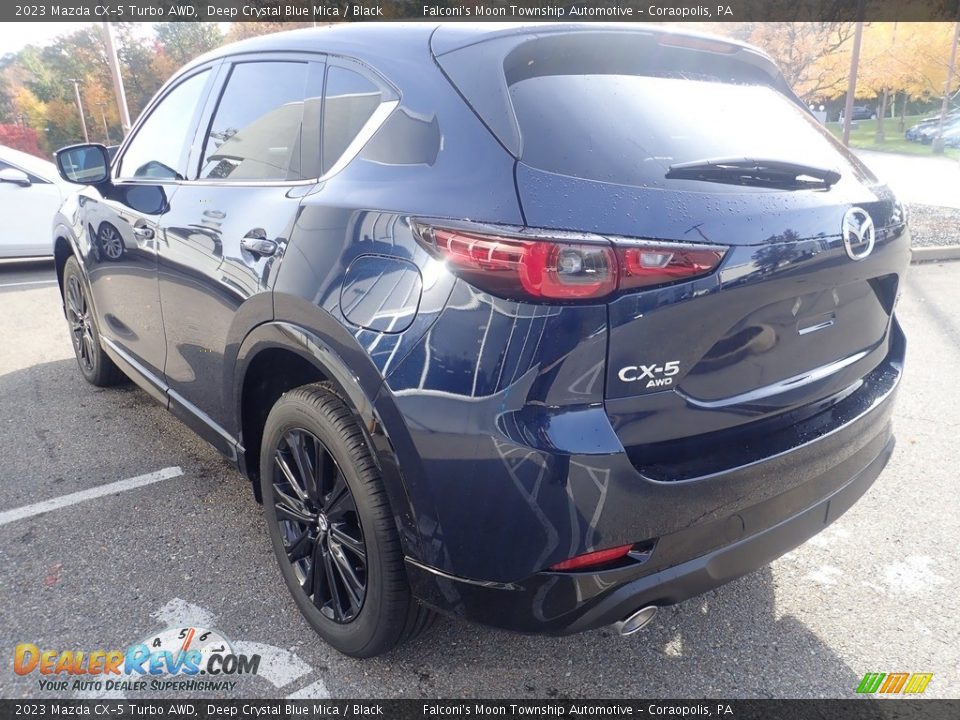 2023 Mazda CX-5 Turbo AWD Deep Crystal Blue Mica / Black Photo #5