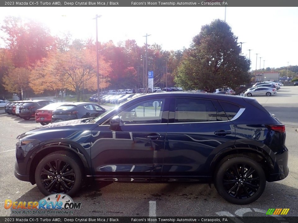 2023 Mazda CX-5 Turbo AWD Deep Crystal Blue Mica / Black Photo #6