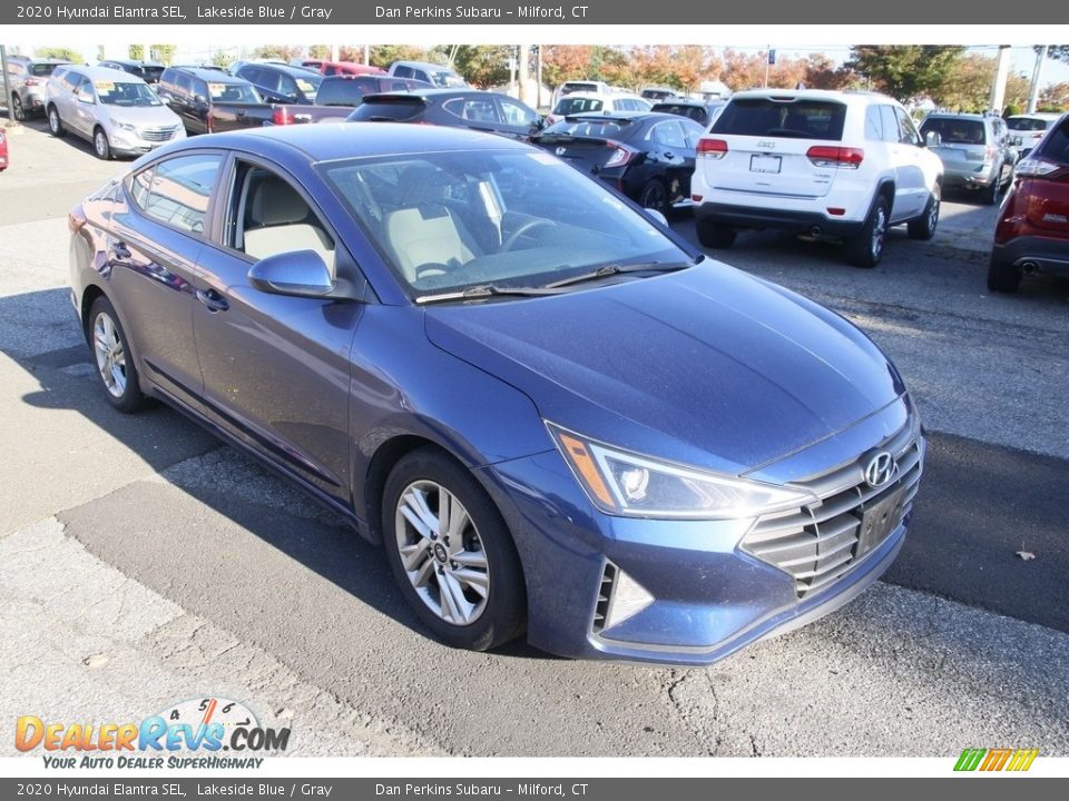 2020 Hyundai Elantra SEL Lakeside Blue / Gray Photo #3