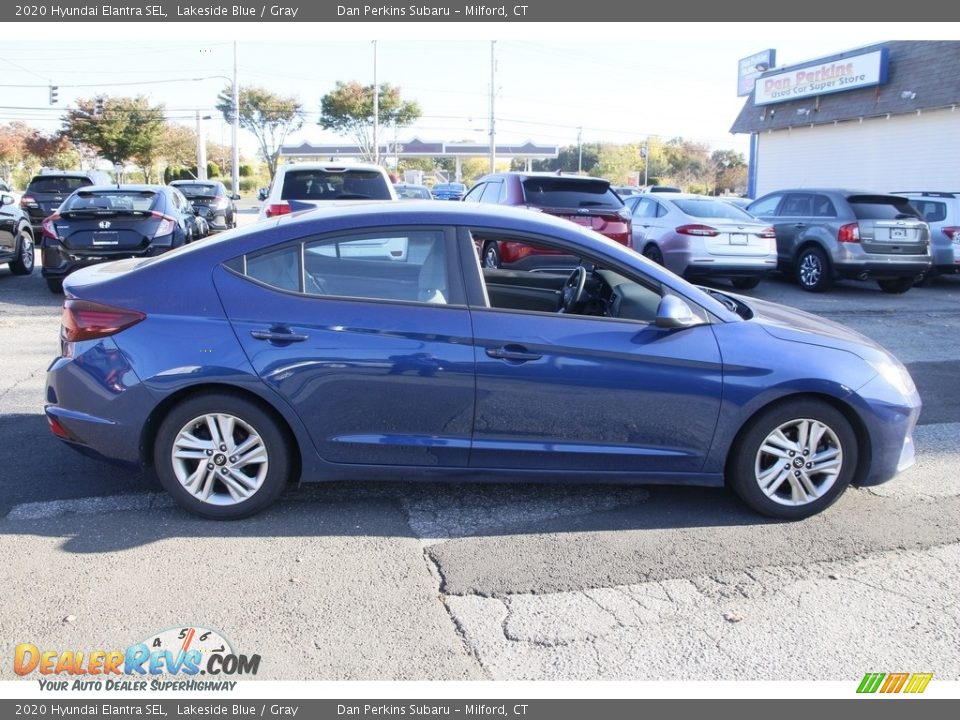 2020 Hyundai Elantra SEL Lakeside Blue / Gray Photo #4