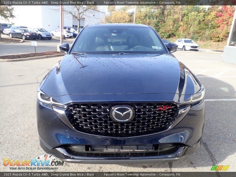 2023 Mazda CX-5 Turbo AWD Deep Crystal Blue Mica / Black Photo #8