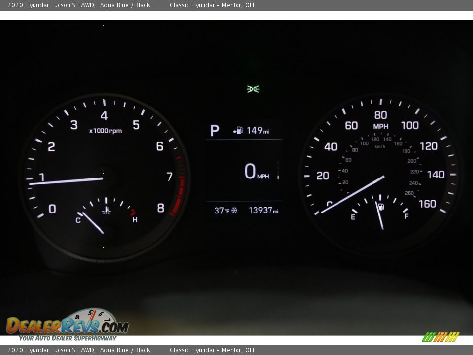 2020 Hyundai Tucson SE AWD Aqua Blue / Black Photo #8
