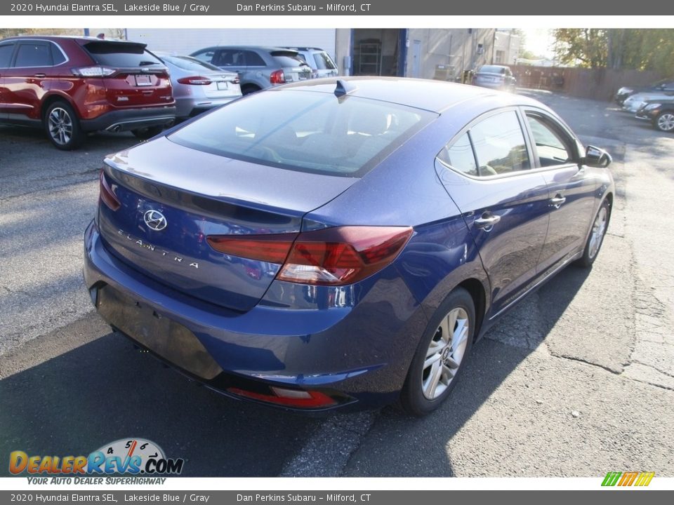 2020 Hyundai Elantra SEL Lakeside Blue / Gray Photo #5