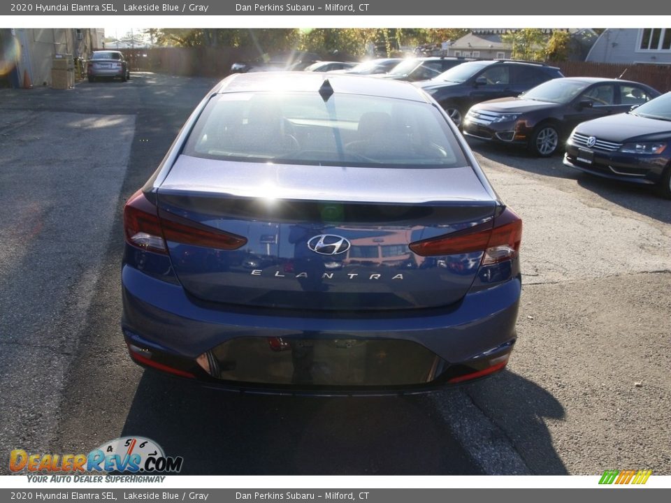2020 Hyundai Elantra SEL Lakeside Blue / Gray Photo #6