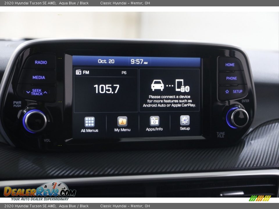 2020 Hyundai Tucson SE AWD Aqua Blue / Black Photo #10