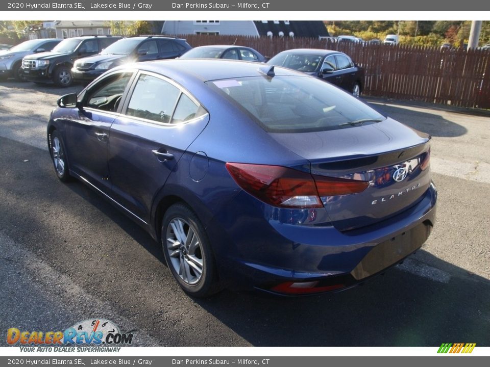 2020 Hyundai Elantra SEL Lakeside Blue / Gray Photo #7