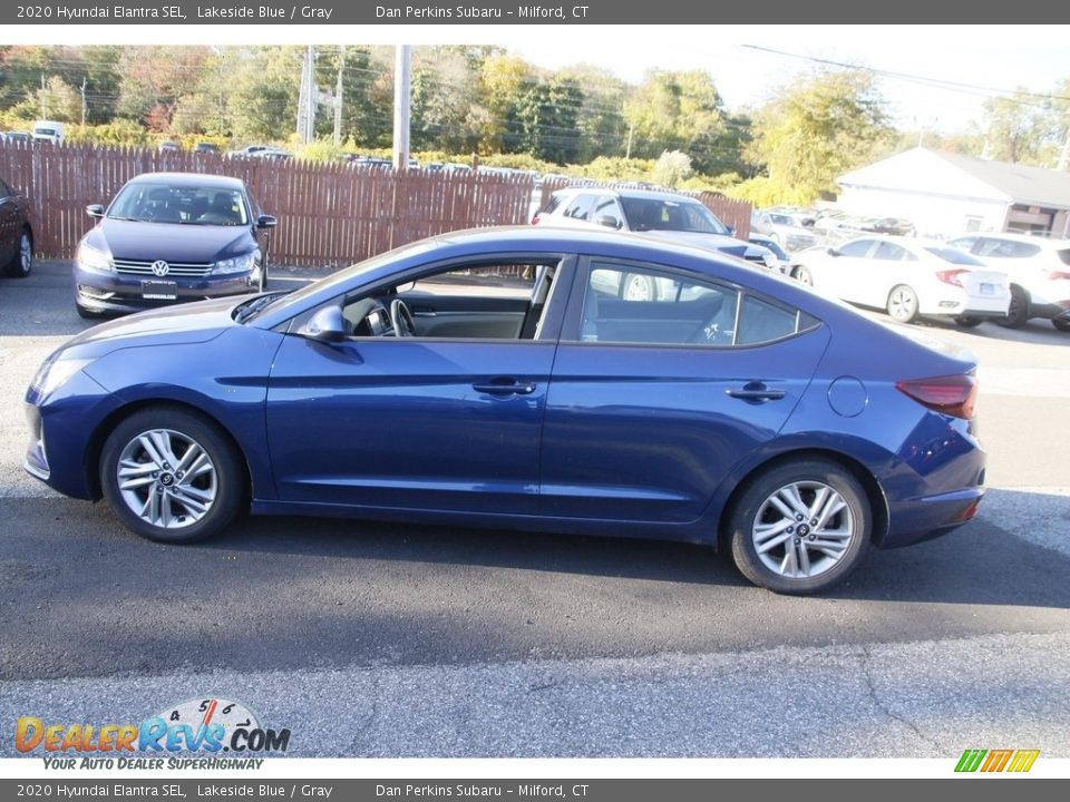 2020 Hyundai Elantra SEL Lakeside Blue / Gray Photo #8
