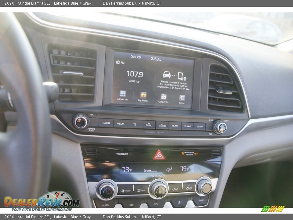 2020 Hyundai Elantra SEL Lakeside Blue / Gray Photo #18