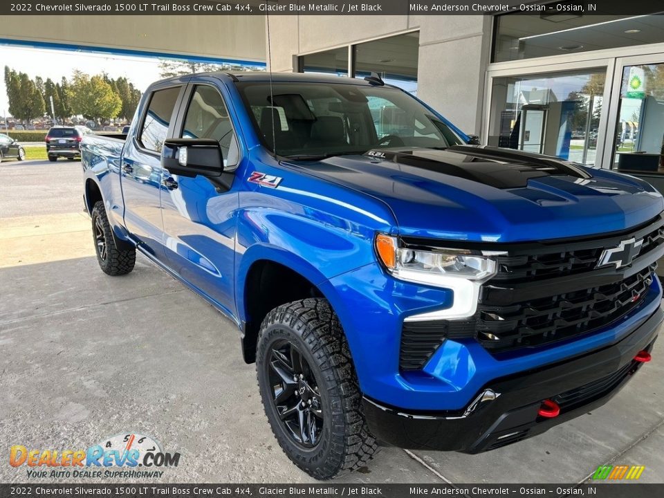 2022 Chevrolet Silverado 1500 LT Trail Boss Crew Cab 4x4 Glacier Blue Metallic / Jet Black Photo #5