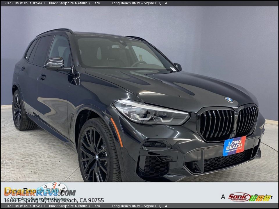 2023 BMW X5 sDrive40i Black Sapphire Metallic / Black Photo #1