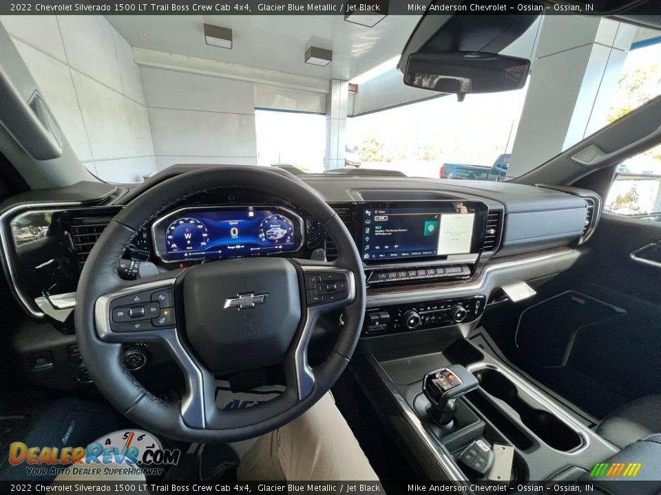 2022 Chevrolet Silverado 1500 LT Trail Boss Crew Cab 4x4 Glacier Blue Metallic / Jet Black Photo #18