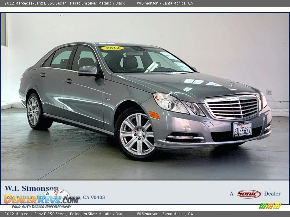 2012 Mercedes-Benz E 350 Sedan Palladium Silver Metallic / Black Photo #1