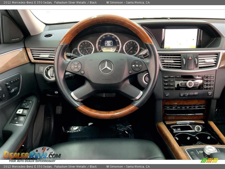 2012 Mercedes-Benz E 350 Sedan Palladium Silver Metallic / Black Photo #4