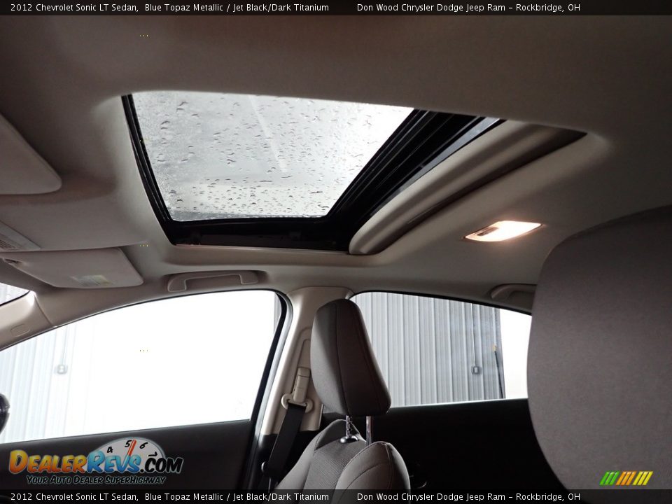 2012 Chevrolet Sonic LT Sedan Blue Topaz Metallic / Jet Black/Dark Titanium Photo #4