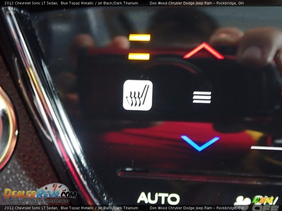 2012 Chevrolet Sonic LT Sedan Blue Topaz Metallic / Jet Black/Dark Titanium Photo #5
