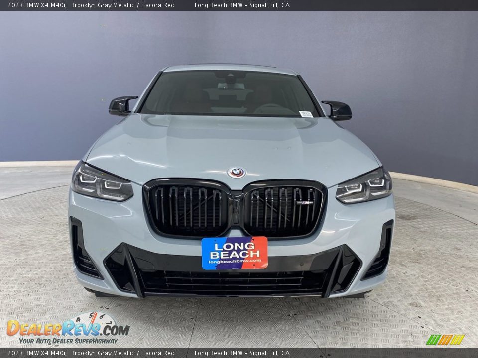 2023 BMW X4 M40i Brooklyn Gray Metallic / Tacora Red Photo #2