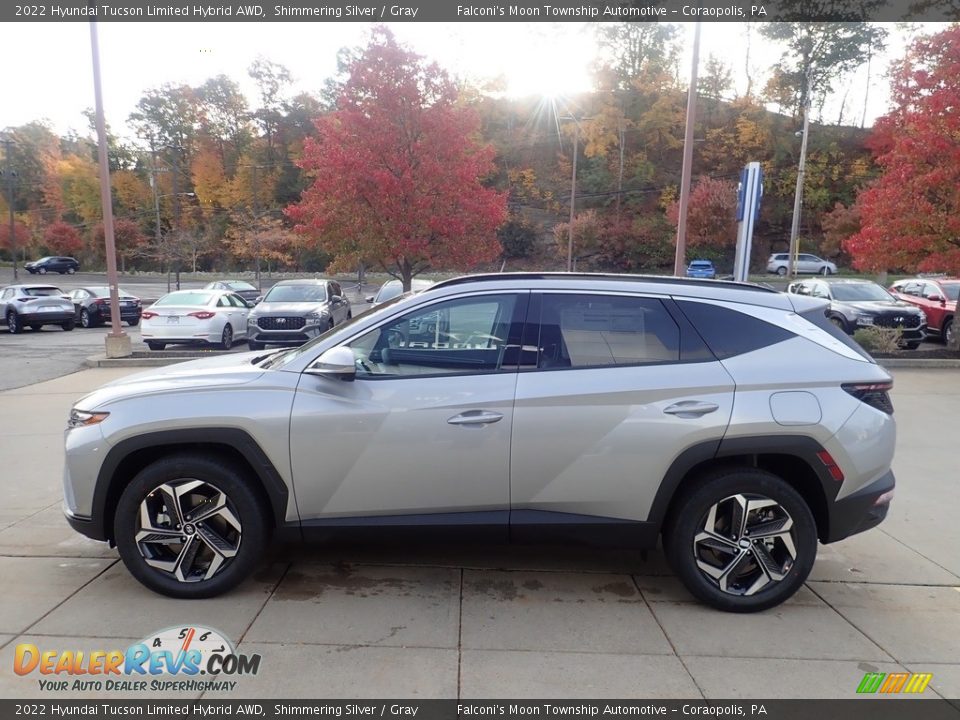 Shimmering Silver 2022 Hyundai Tucson Limited Hybrid AWD Photo #6