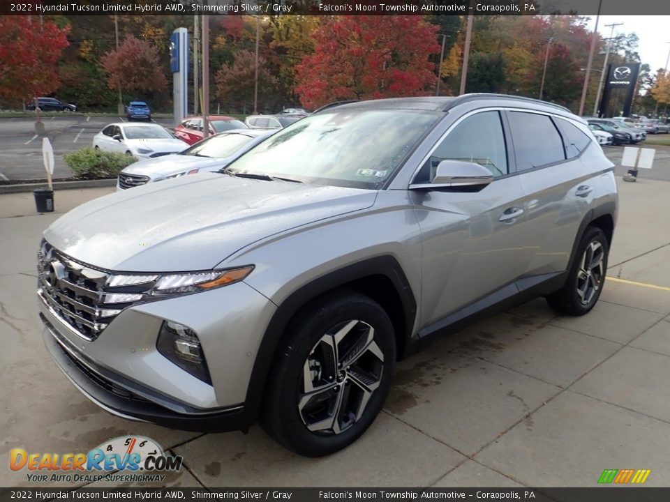 Front 3/4 View of 2022 Hyundai Tucson Limited Hybrid AWD Photo #7