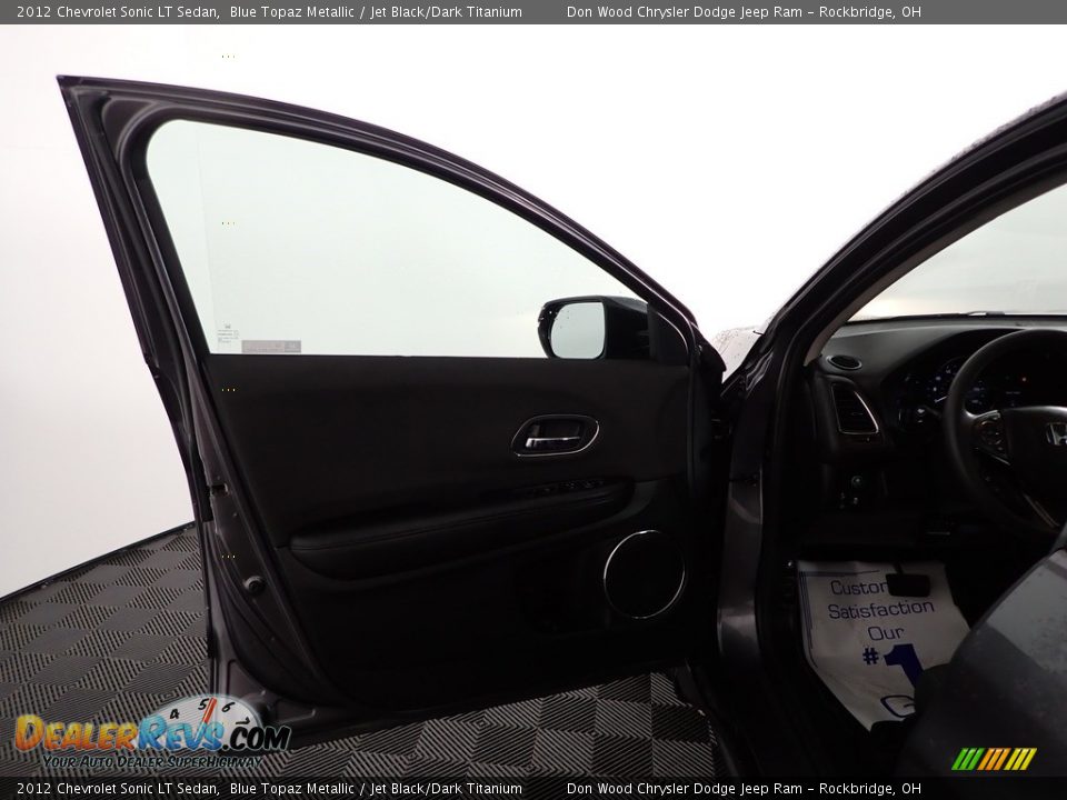 2012 Chevrolet Sonic LT Sedan Blue Topaz Metallic / Jet Black/Dark Titanium Photo #13