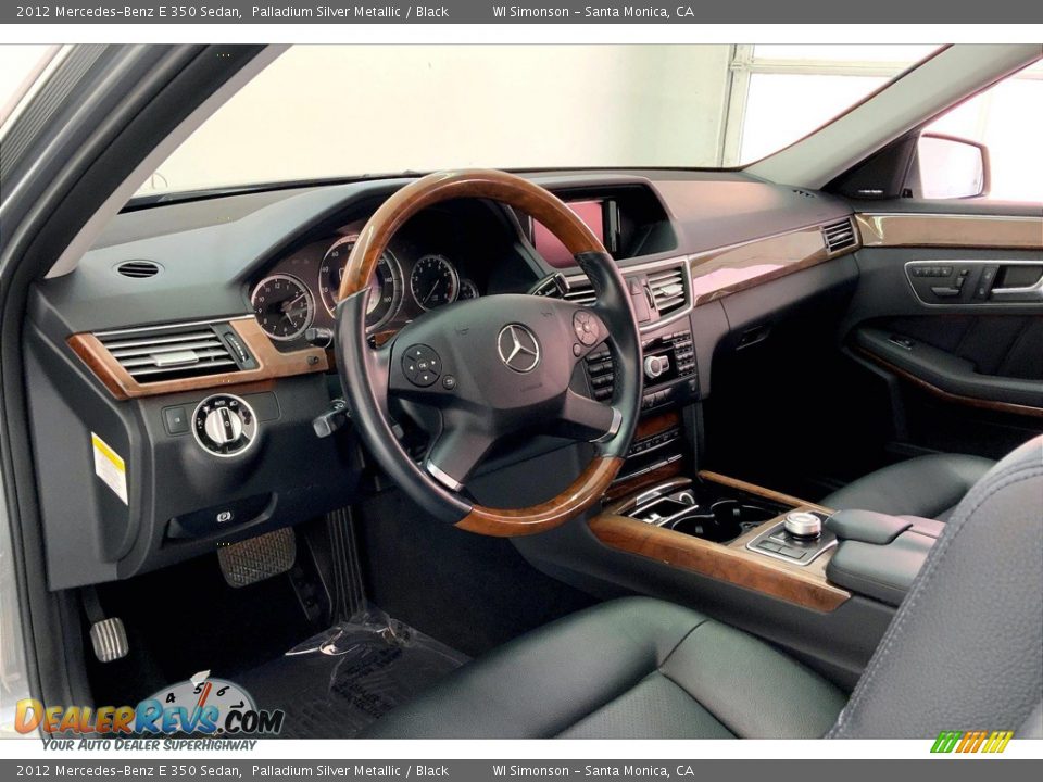 2012 Mercedes-Benz E 350 Sedan Palladium Silver Metallic / Black Photo #14