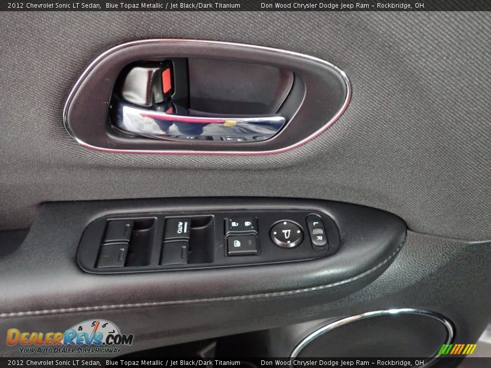 2012 Chevrolet Sonic LT Sedan Blue Topaz Metallic / Jet Black/Dark Titanium Photo #14