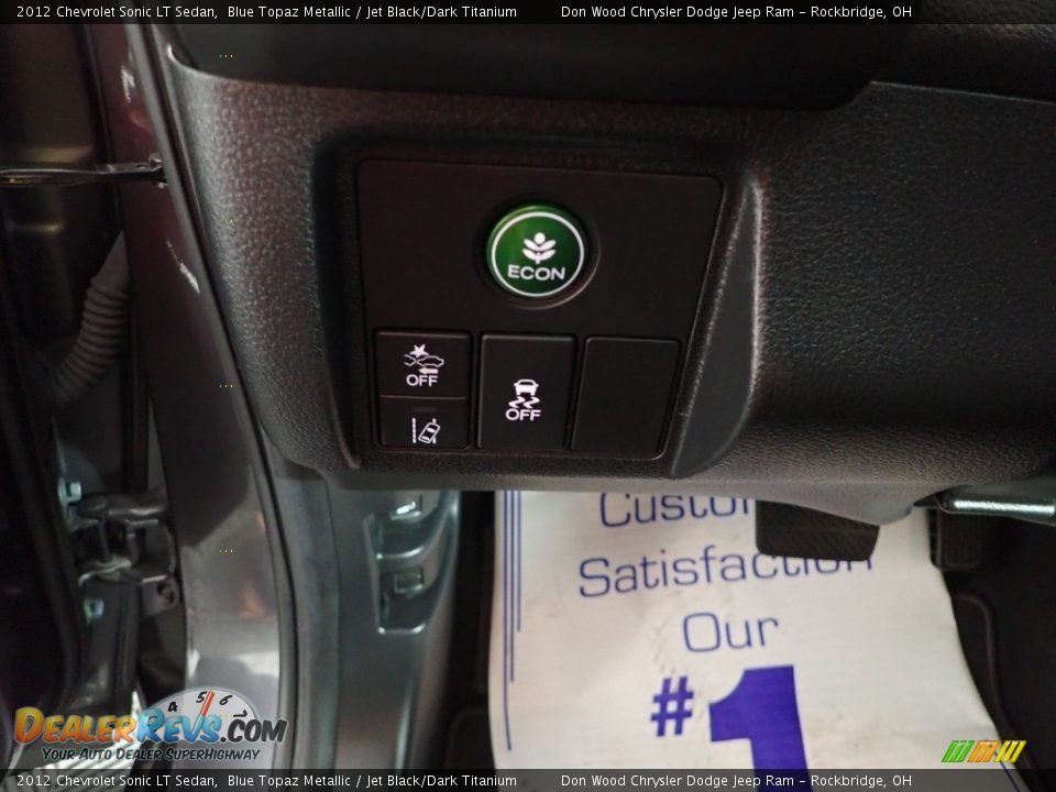 2012 Chevrolet Sonic LT Sedan Blue Topaz Metallic / Jet Black/Dark Titanium Photo #17