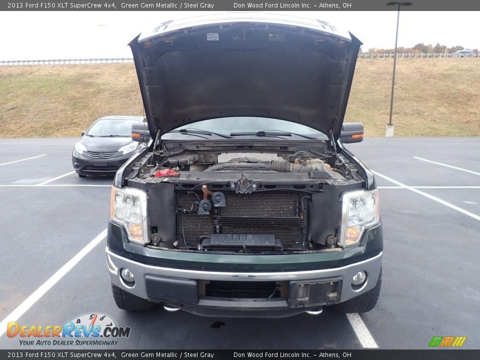 2013 Ford F150 XLT SuperCrew 4x4 Green Gem Metallic / Steel Gray Photo #4