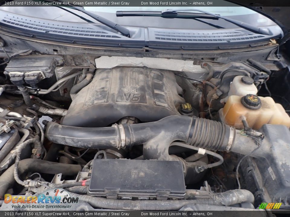 2013 Ford F150 XLT SuperCrew 4x4 Green Gem Metallic / Steel Gray Photo #5