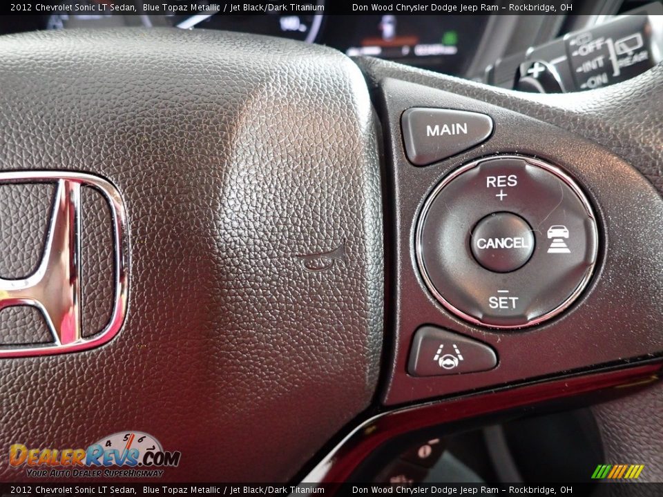 2012 Chevrolet Sonic LT Sedan Blue Topaz Metallic / Jet Black/Dark Titanium Photo #19