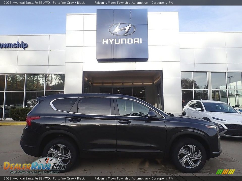 2023 Hyundai Santa Fe SE AWD Portofino Gray / Black Photo #1