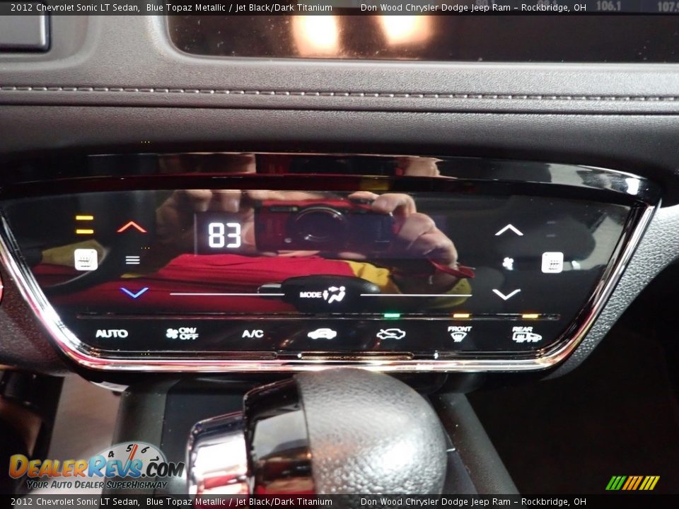 2012 Chevrolet Sonic LT Sedan Blue Topaz Metallic / Jet Black/Dark Titanium Photo #21