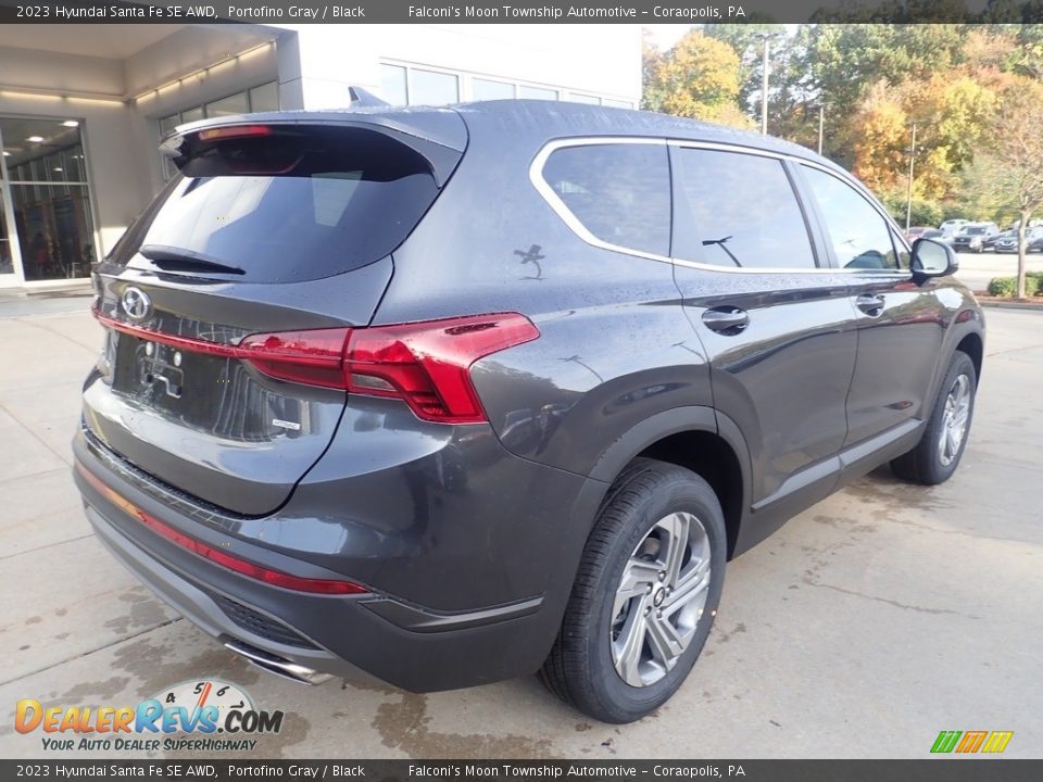 2023 Hyundai Santa Fe SE AWD Portofino Gray / Black Photo #2