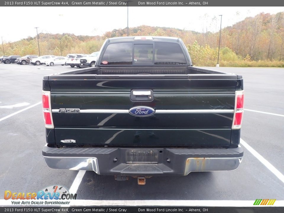 2013 Ford F150 XLT SuperCrew 4x4 Green Gem Metallic / Steel Gray Photo #9