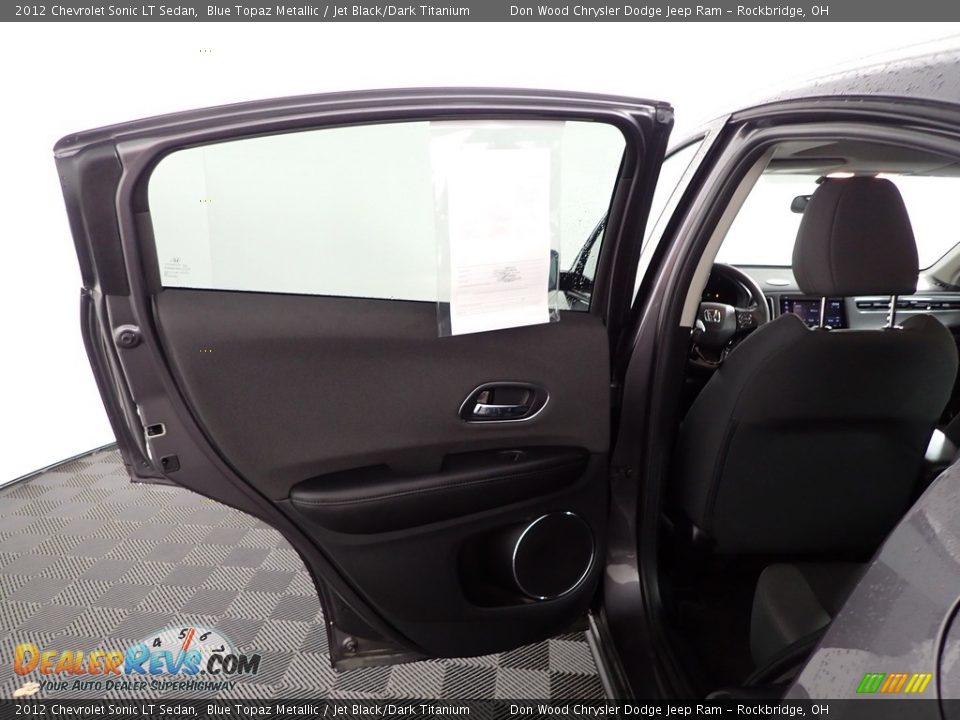 2012 Chevrolet Sonic LT Sedan Blue Topaz Metallic / Jet Black/Dark Titanium Photo #24