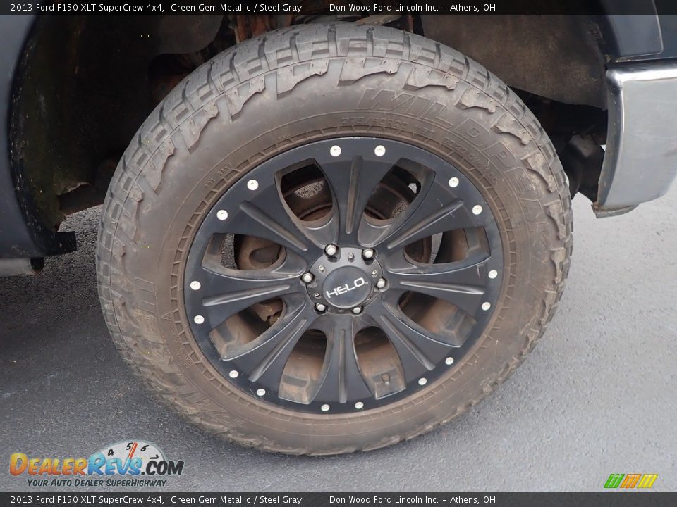 2013 Ford F150 XLT SuperCrew 4x4 Green Gem Metallic / Steel Gray Photo #12