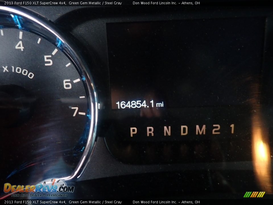 2013 Ford F150 XLT SuperCrew 4x4 Green Gem Metallic / Steel Gray Photo #14