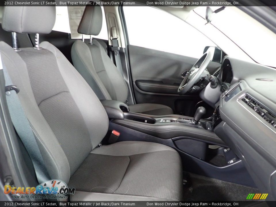 2012 Chevrolet Sonic LT Sedan Blue Topaz Metallic / Jet Black/Dark Titanium Photo #28