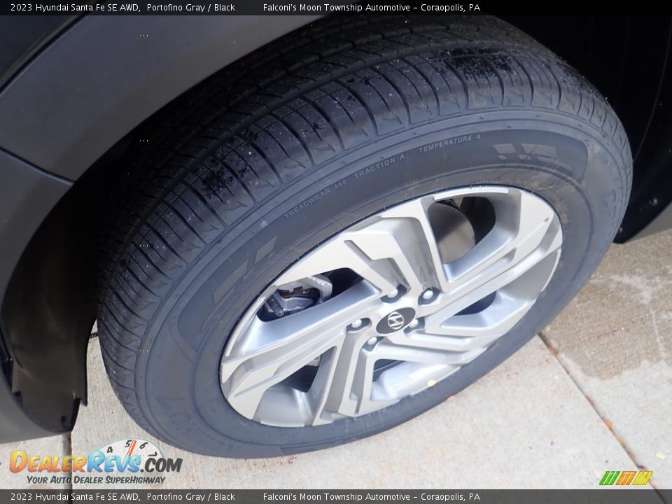 2023 Hyundai Santa Fe SE AWD Portofino Gray / Black Photo #9