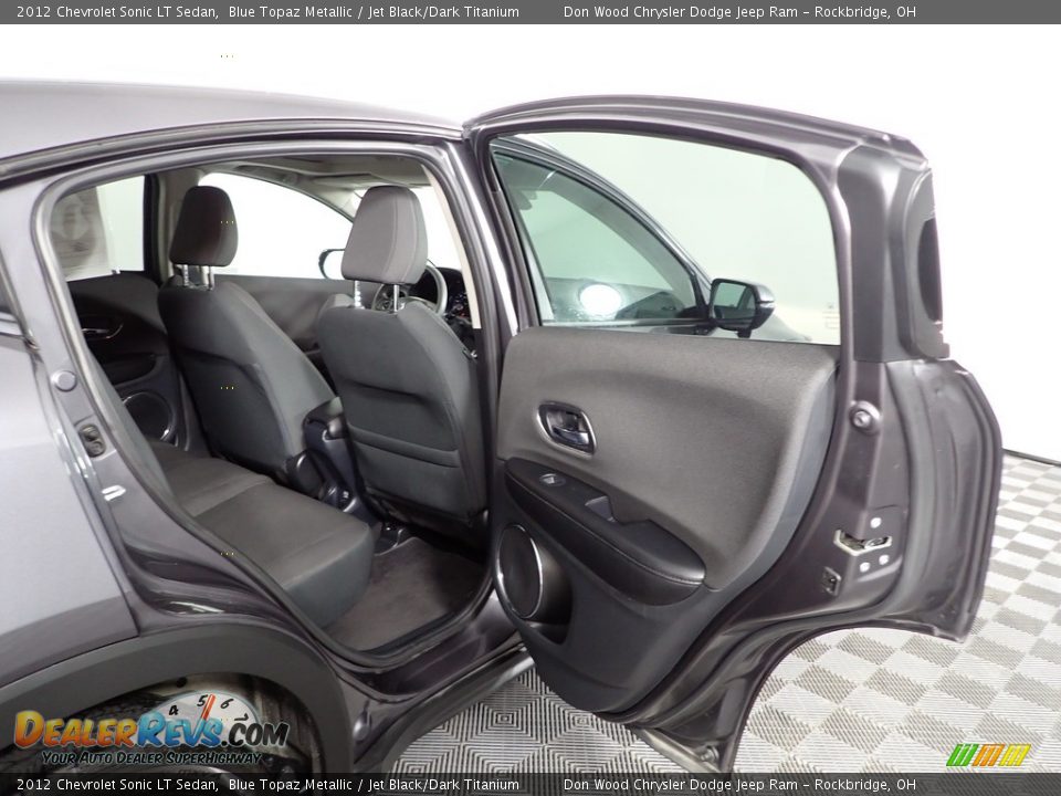 2012 Chevrolet Sonic LT Sedan Blue Topaz Metallic / Jet Black/Dark Titanium Photo #29