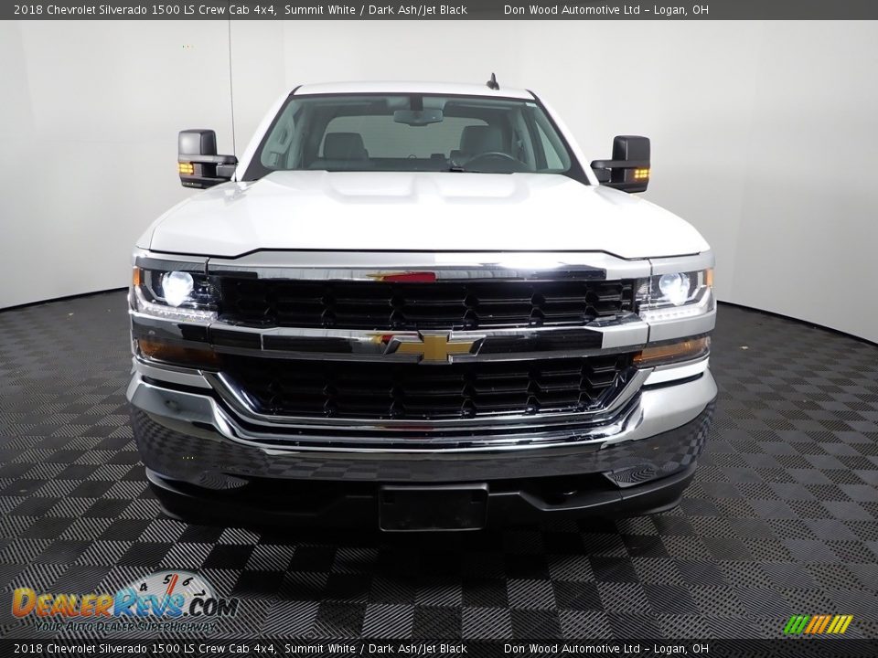 2018 Chevrolet Silverado 1500 LS Crew Cab 4x4 Summit White / Dark Ash/Jet Black Photo #4