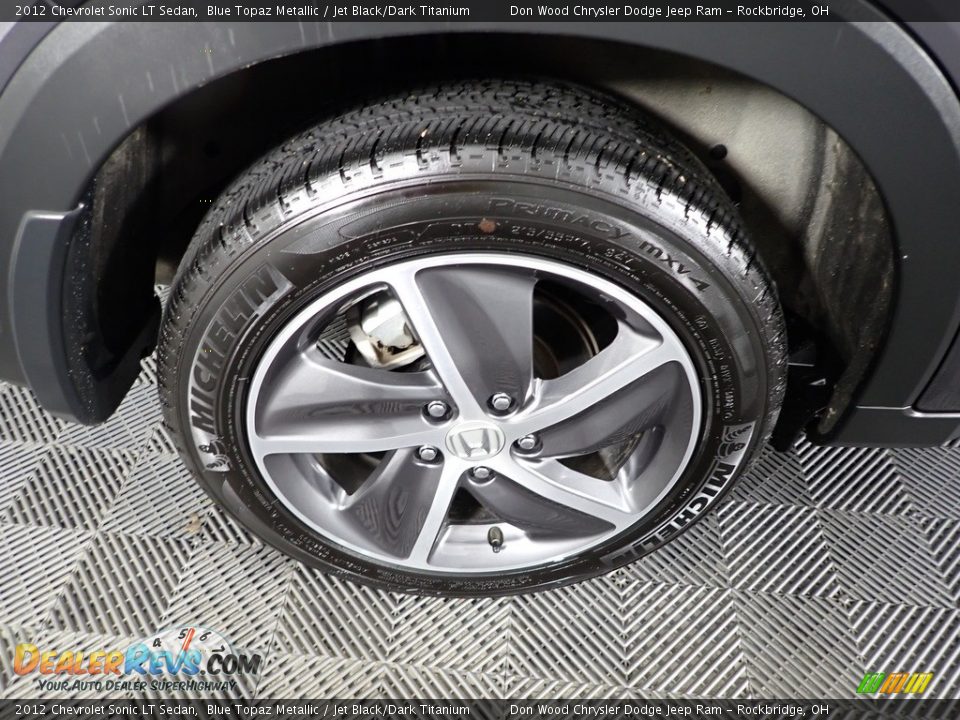 2012 Chevrolet Sonic LT Sedan Blue Topaz Metallic / Jet Black/Dark Titanium Photo #31