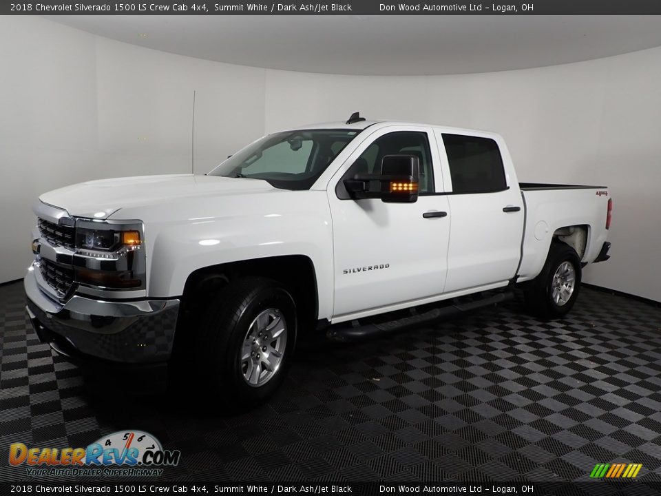 2018 Chevrolet Silverado 1500 LS Crew Cab 4x4 Summit White / Dark Ash/Jet Black Photo #5