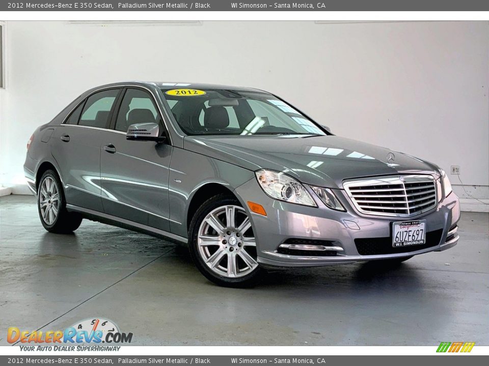 2012 Mercedes-Benz E 350 Sedan Palladium Silver Metallic / Black Photo #34