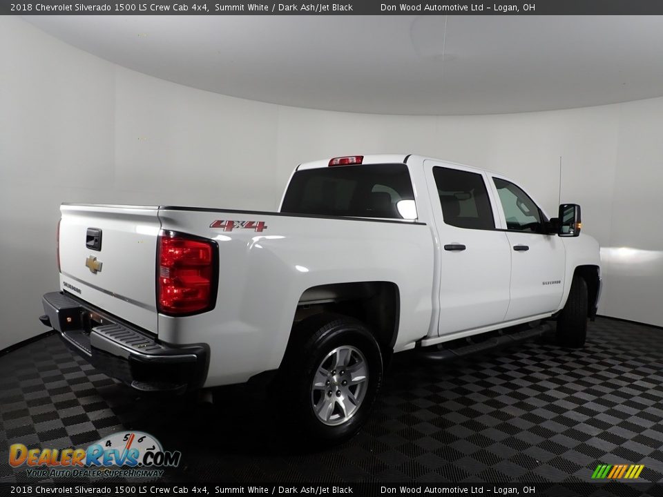 2018 Chevrolet Silverado 1500 LS Crew Cab 4x4 Summit White / Dark Ash/Jet Black Photo #9