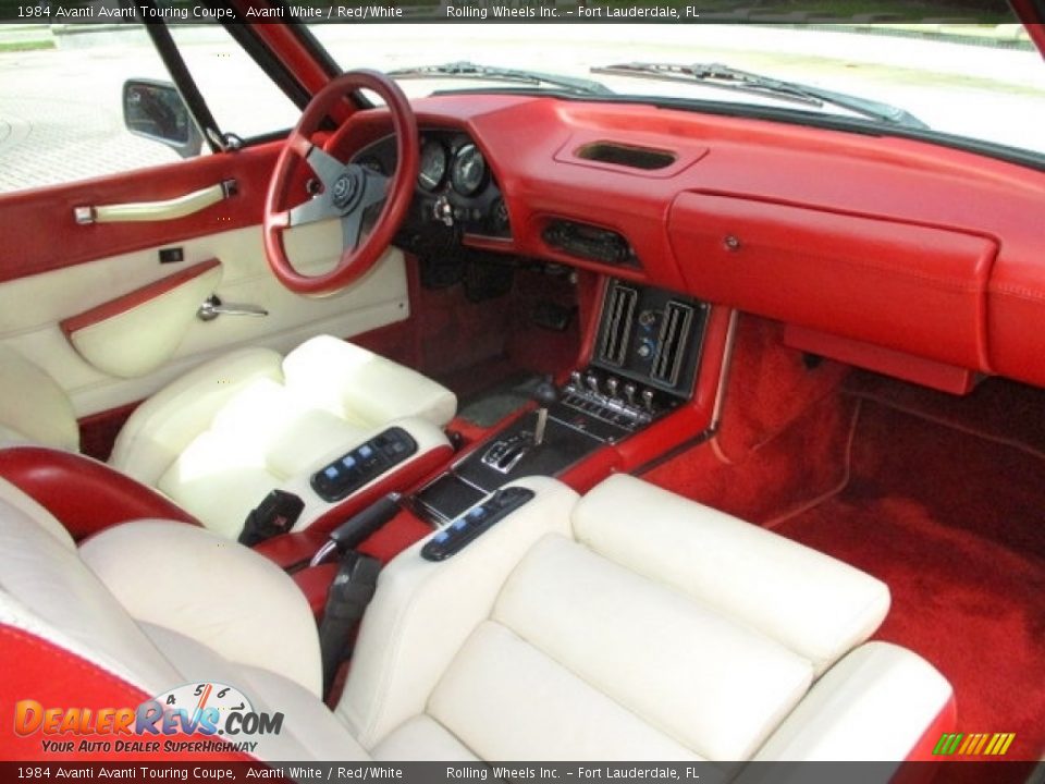 Red/White Interior - 1984 Avanti Avanti Touring Coupe Photo #8