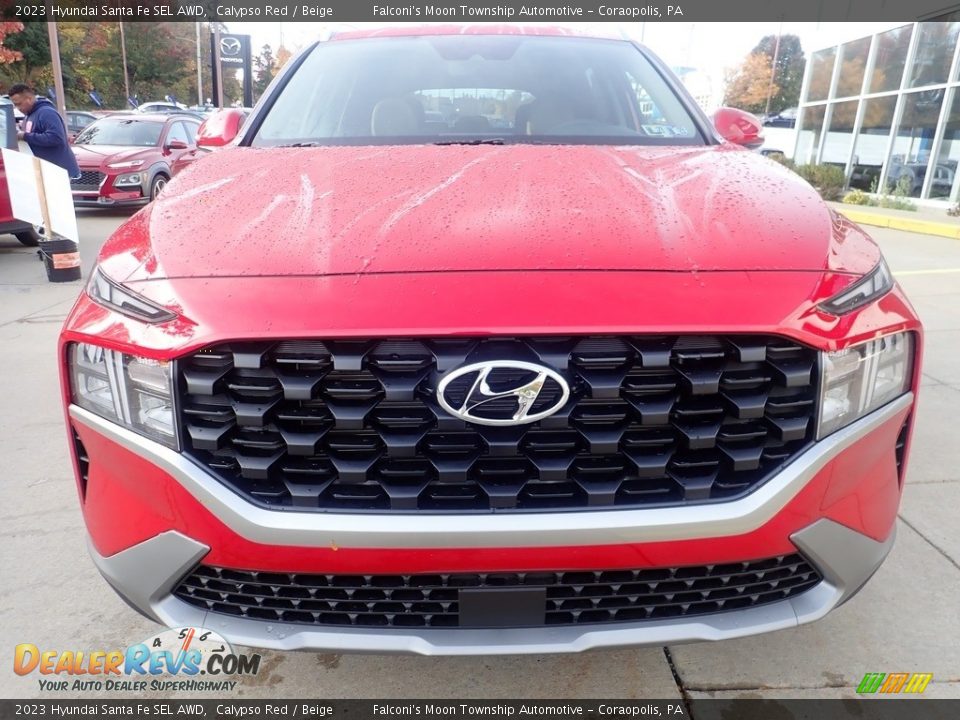 2023 Hyundai Santa Fe SEL AWD Calypso Red / Beige Photo #8